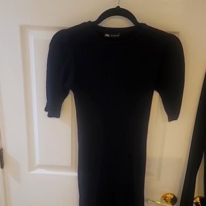 Zara stretchy fitted dress above knee